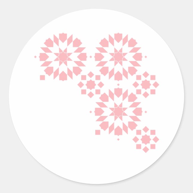 Pegatina Redonda Sticker Moroccan Zelij* Ceramic (Anverso)