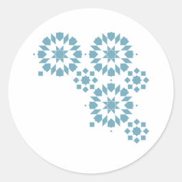Pegatina Redonda Sticker Moroccan Zelij* Ceramic