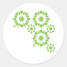 Pegatina Redonda Sticker Moroccan Zelij* Ceramic