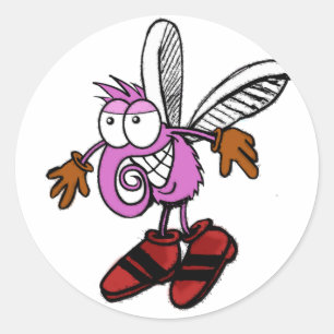 Pegatina Redonda sticker_Mosquito