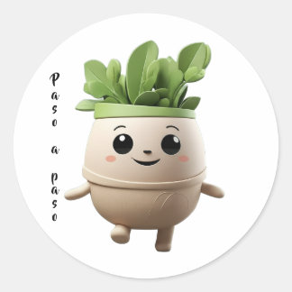 Pegatina Redonda Sticker Pipo Paso a Paso – Constancia Diaria