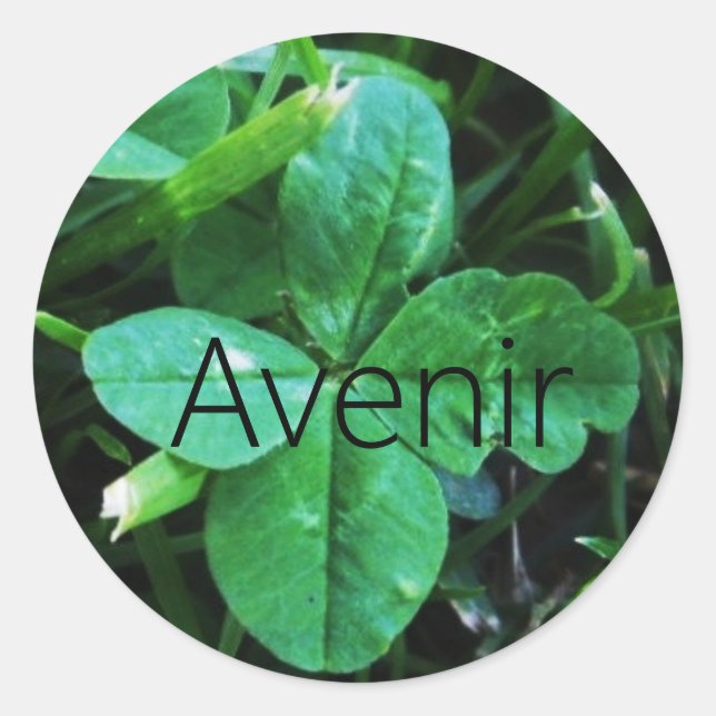 Pegatina Redonda Sticker Porte-bonheur (Anverso)