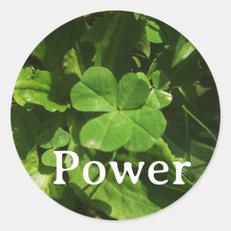 Pegatina Redonda Sticker 'Power'