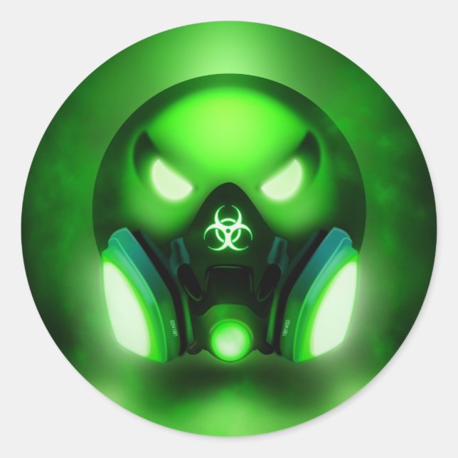 Pegatina Redonda Sticker Rond Toxicmoji (Anverso)