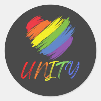 PEGATINA REDONDA STICKER UNITY