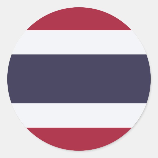 Pegatina Redonda Sticker with Flag of Thailand (Anverso)