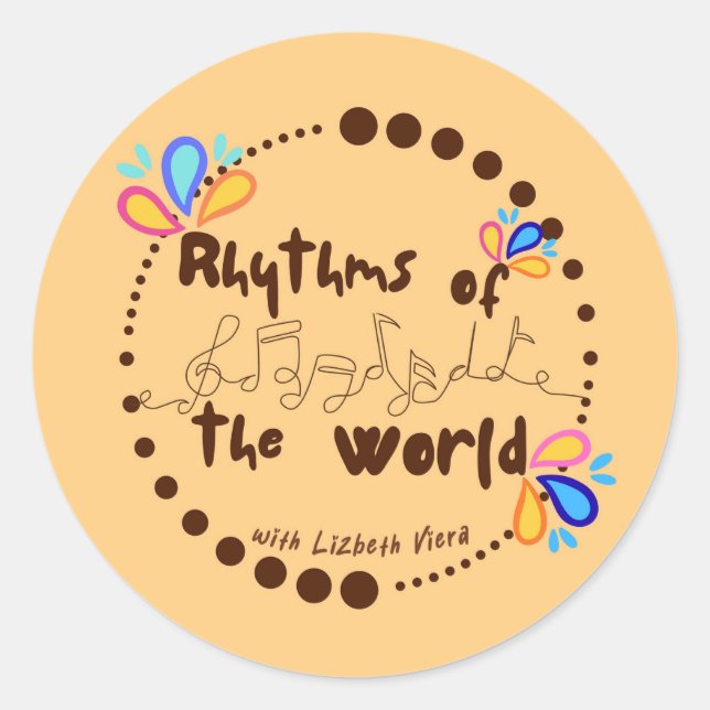 Pegatina Redonda stickers (Anverso)