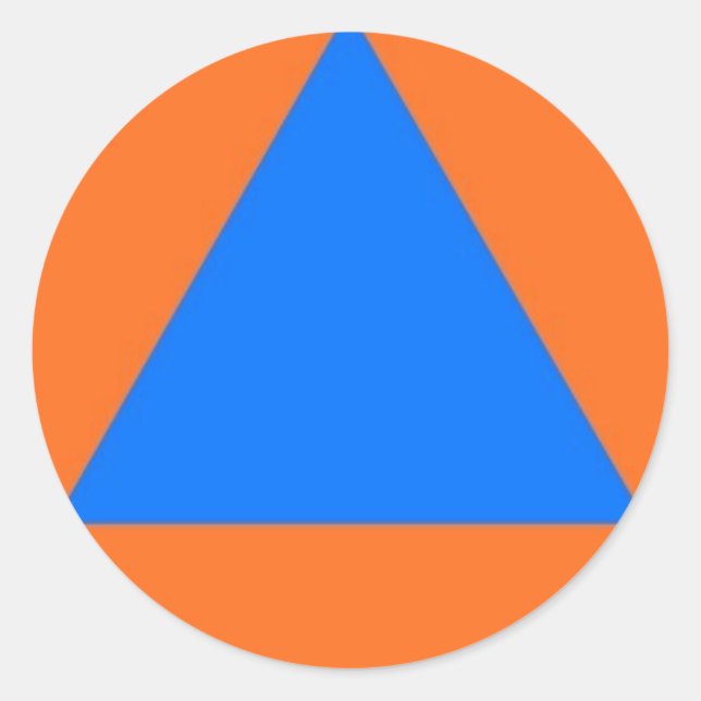 Pegatina Redonda Stickers Civiele Bescherming (Anverso)