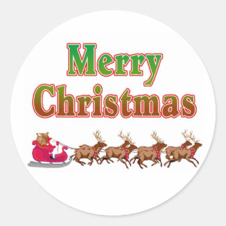 Pegatina Redonda stickers de Navidad