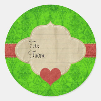 Pegatina Redonda Stickers Edición limitada Noel “from-to” n°3