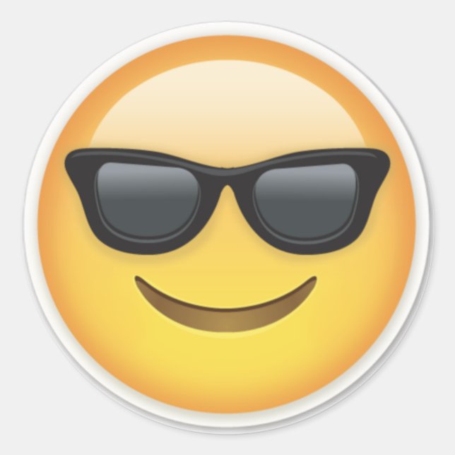 Pegatina Redonda Stickers emoji by French Store (Anverso)