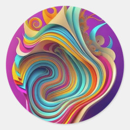 Pegatina Redonda Stickers for Kids' Party/Celebration