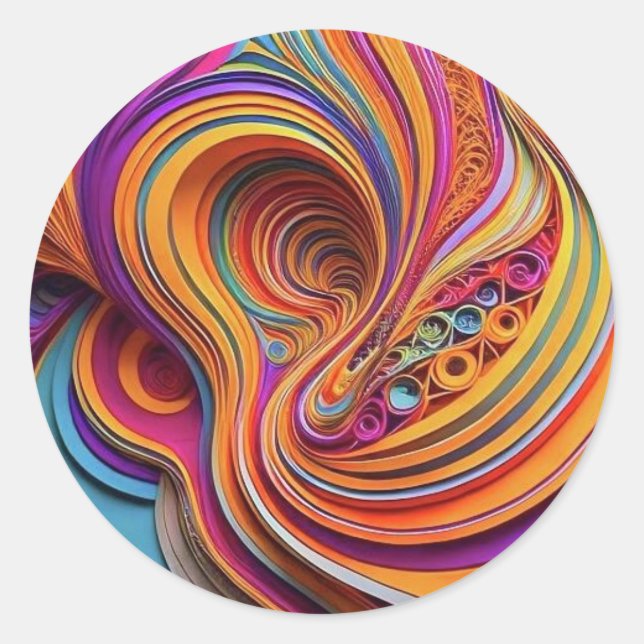 Pegatina Redonda Stickers for Kids' Party/Celebration (Anverso)