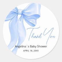 Stickers gracias por el baby shower.