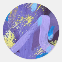 Pegatina Redonda Stickers in Sparkler Design