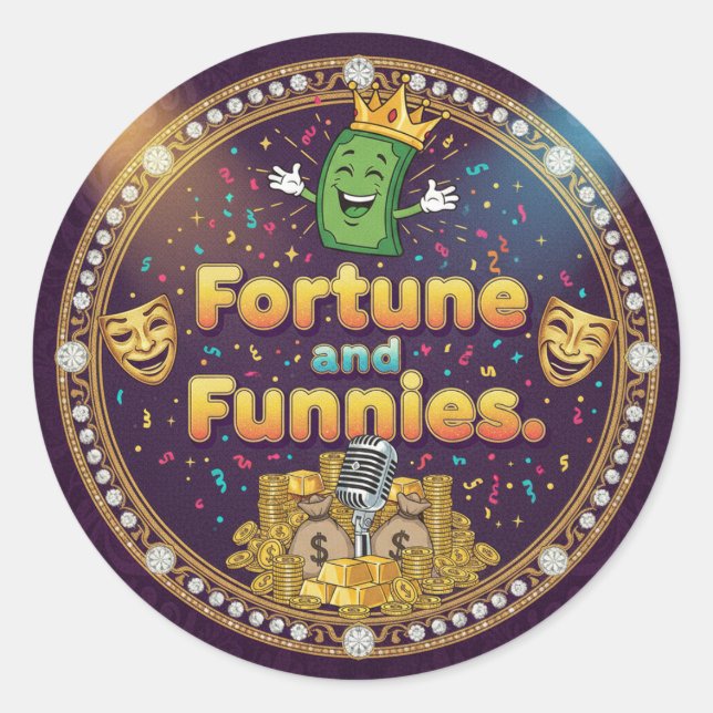 Pegatina Redonda Stickers & Labels (Anverso)