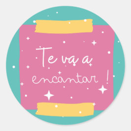 Pegatina Redonda Stickers para regalos