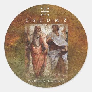Pegatina Redonda Stickers "Pax Deorum Hominumque"