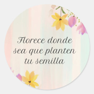 Pegatina Redonda Stickers Redondos Personalizados para Regalos