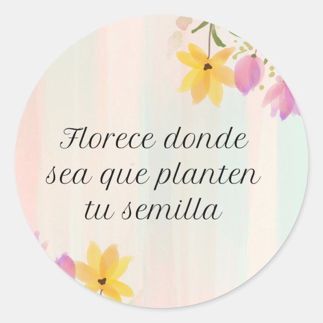 Pegatina Redonda Stickers Redondos Personalizados para Regalos (Anverso)