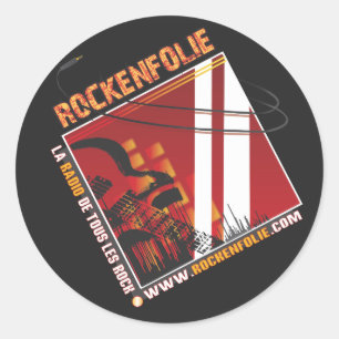 Pegatina Redonda Stickers Rockenfolie