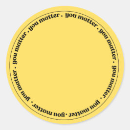 Pegatina Redonda Stickers: You Matter from The Program