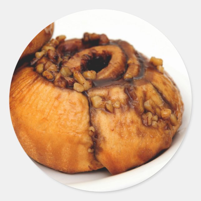 Pegatina Redonda Sticky Bun (Anverso)