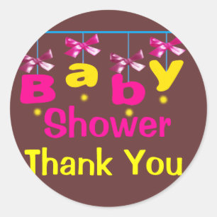Pegatina Redonda Stikers a Baby Shower