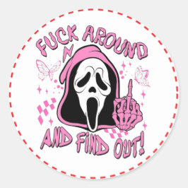 Pegatina Redonda Stikers Scream