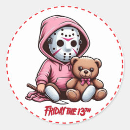 Pegatina Redonda Stikers Venerdì 13
