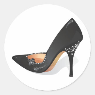 Pegatina Redonda Stiletto