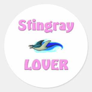 Pegatina Redonda Stingray Lover