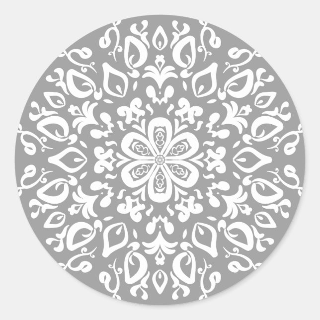 Pegatina Redonda Stone Mandala (Anverso)