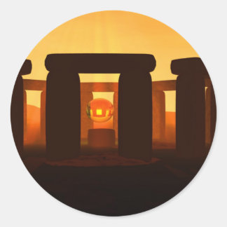 Pegatina Redonda Stonehenge