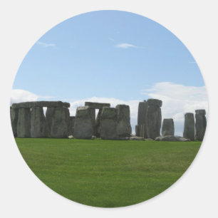 Pegatina Redonda Stonehenge Inglaterra Fotografía de paisajes