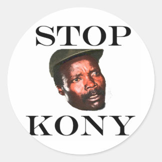 PEGATINA REDONDA STOP KONY 2012