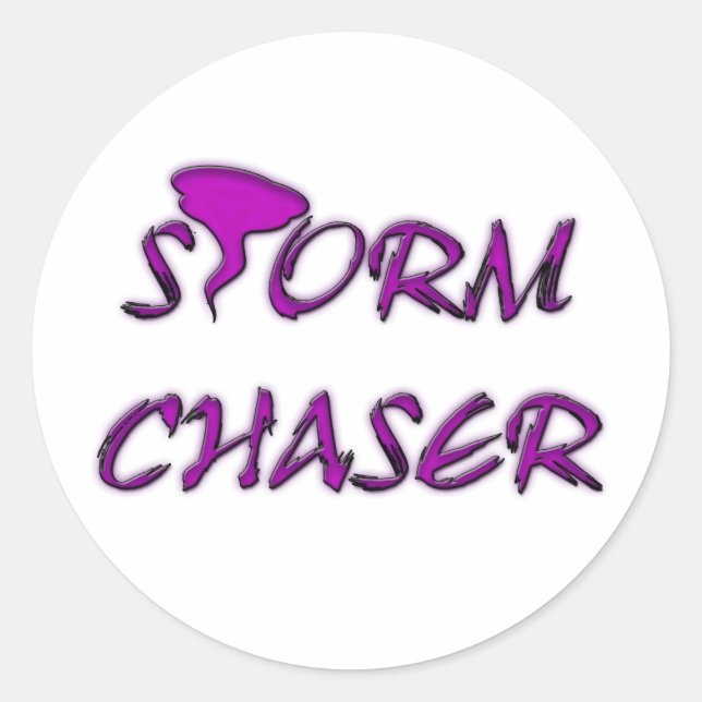 PEGATINA REDONDA STORM CHASER (Anverso)