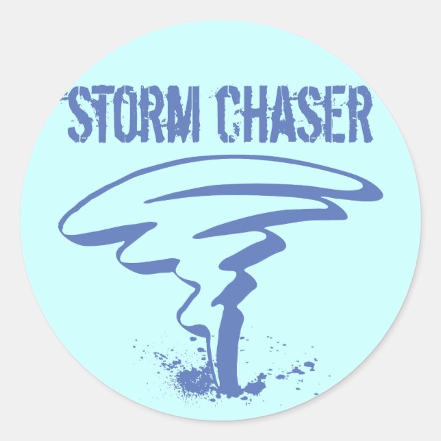 PEGATINA REDONDA STORM CHASER (Anverso)