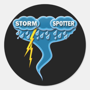 PEGATINA REDONDA STORM SPOTTER