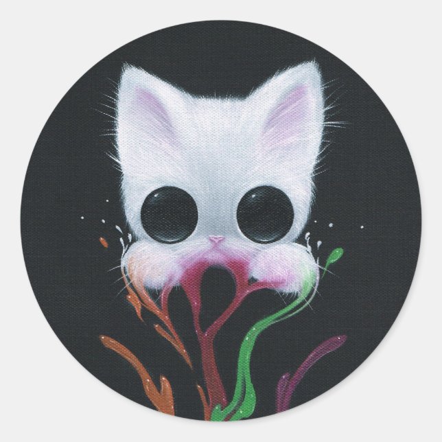 Pegatina Redonda Storytime (Anverso)