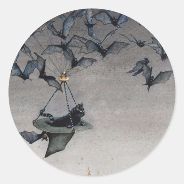 Pegatina Redonda Straight on Till Morning (Anverso)