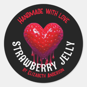 Pegatina Redonda Strawberry Jelly