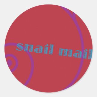 Pegatina Redonda Strawberry Snail Mail