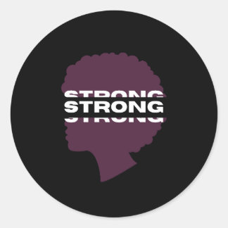 Pegatina Redonda Strong ⎢Personalized Sticker