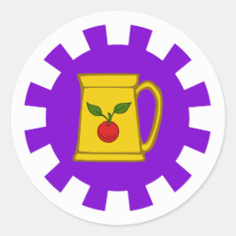 Pegatina Redonda Stronghold of Greyfells Populge Badge