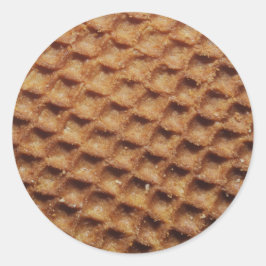 Pegatina Redonda Stroopwafels