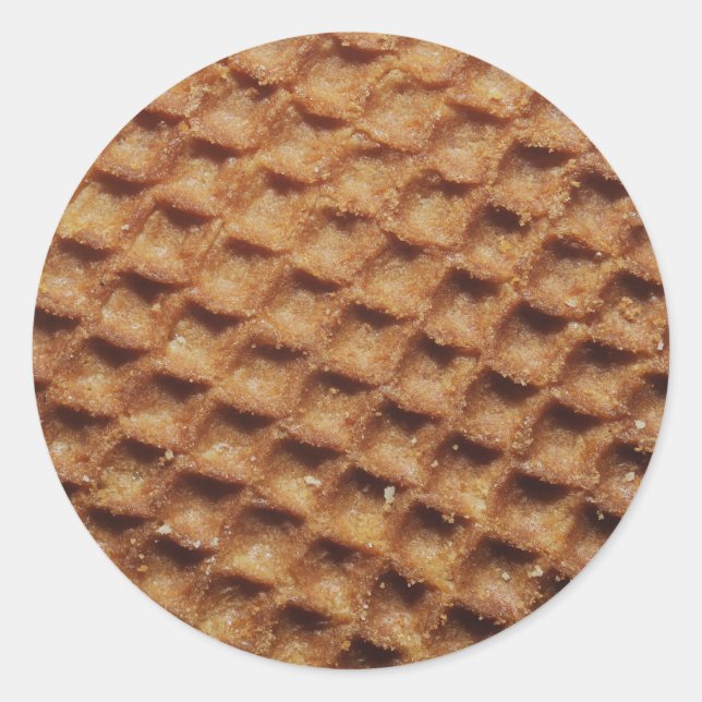 Pegatina Redonda Stroopwafels (Anverso)