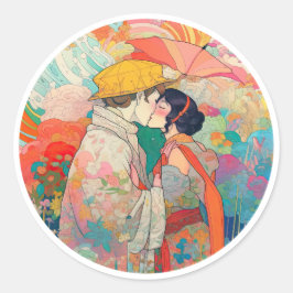 Pegatina Redonda Su amor, su camino