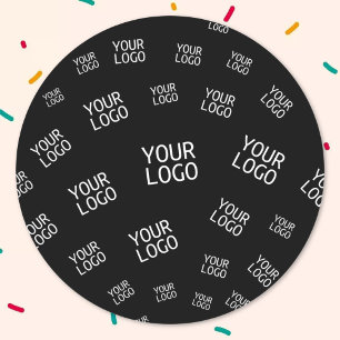 Pegatina Redonda Su diseño, foto o logotipo de empresa colocado ale