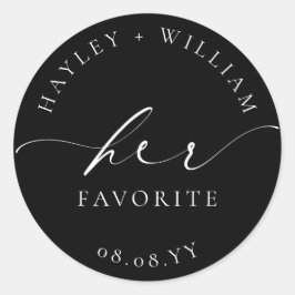 Pegatina Redonda Su Favorita de Ellesmere